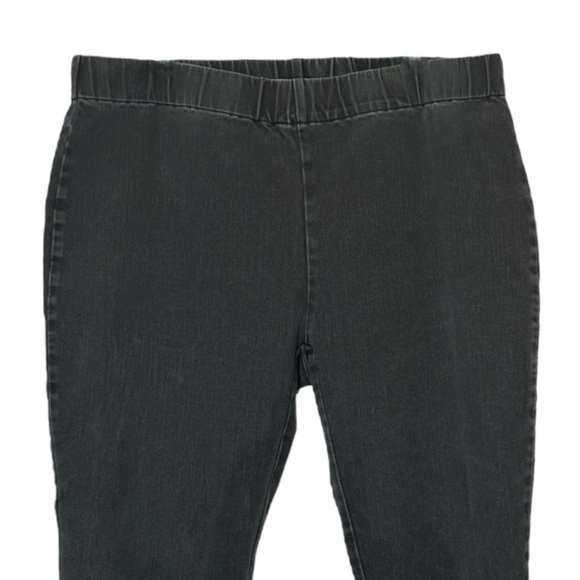 Soft Surroundings Pull On Pants 2X Charcoal dark Gray denim - Picture 3 of 8